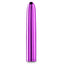 Chroma 7" Rechargeable Metallic Multispeed Straight Vibrator boasts intense multi-speed vibrations in a shiny & sleek metallic body that's compatible w/ all lubricants. Purple.