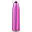 Chroma Petite Rechargeable Metallic Bullet Vibrator has x intense settings in a sleek, shiny metallic body that's compatible w/ all lubricant. Pink.