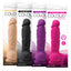 Colours Pleasures 5" Realistic Firm Vibrating Dildo With Suction Cup is sculpted from silicone w/ a realistic phallic head & veiny shaft + harness-compatible suction cup for hands-free fun! Package.
