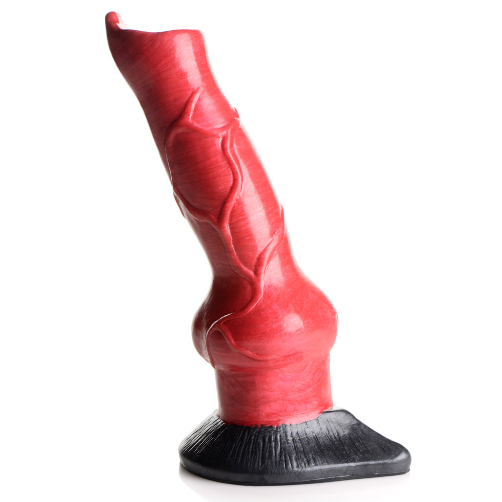  Creature Cocks Hell Hound Silicone Knotted Canine Penis Dildo has a tapered concave head for easy entry, a veiny shaft & a sizeable knot for a super satisfying 'popping' sensation. (2)