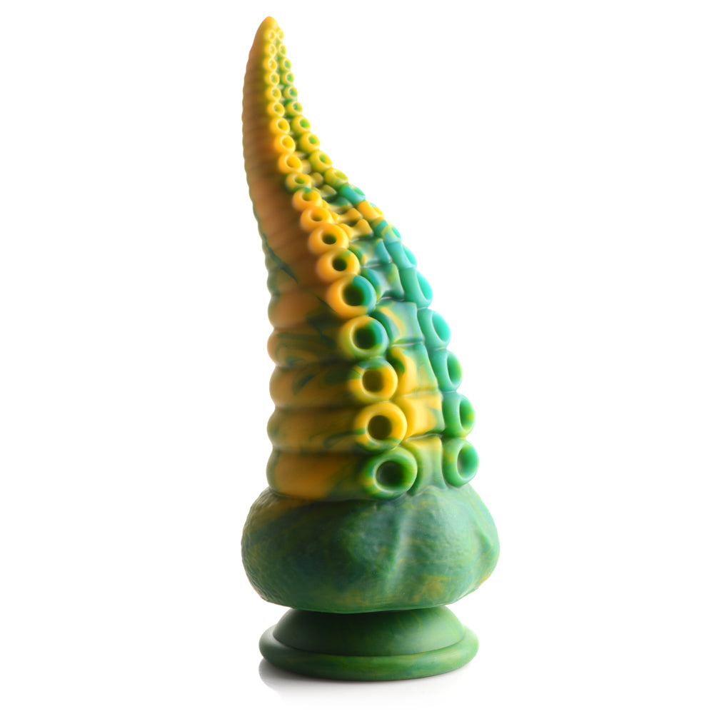 Creature Cocks Monstropus Silicone Tentacled Monster Dildo has a tapered tip, pronounced ridges & a sucker texture that also holds onto lubricant for long-lasting smoothness.