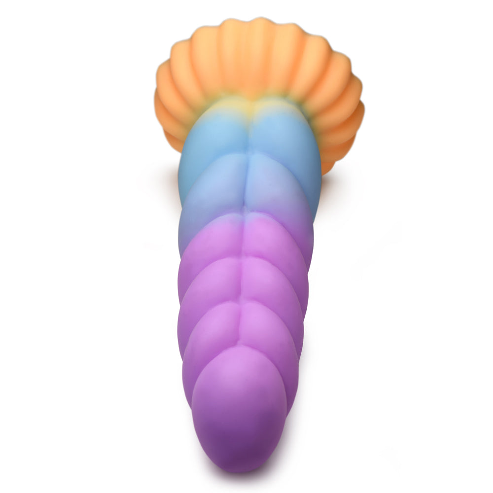 Creature Cocks Mystique Silicone Unicorn Horn Dildo will have you riding waves of magical pleasure as thick bulbous ridges rub against your inner walls. (6)