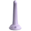  Dillio Curious Five 5" Platinum Cured Silicone Dildo offers G-spot/P-spot stimulation & has a rounded tip for comfortable insertion. Suction cup compatible w/ universal strap-on harnesses! Purple. (3)