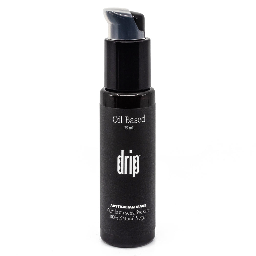 Drip Vegan Coconut Oil-Based Lubricant liquefies coconut oil with other organic oils for a smooth glide that's easy to apply for massage or play.