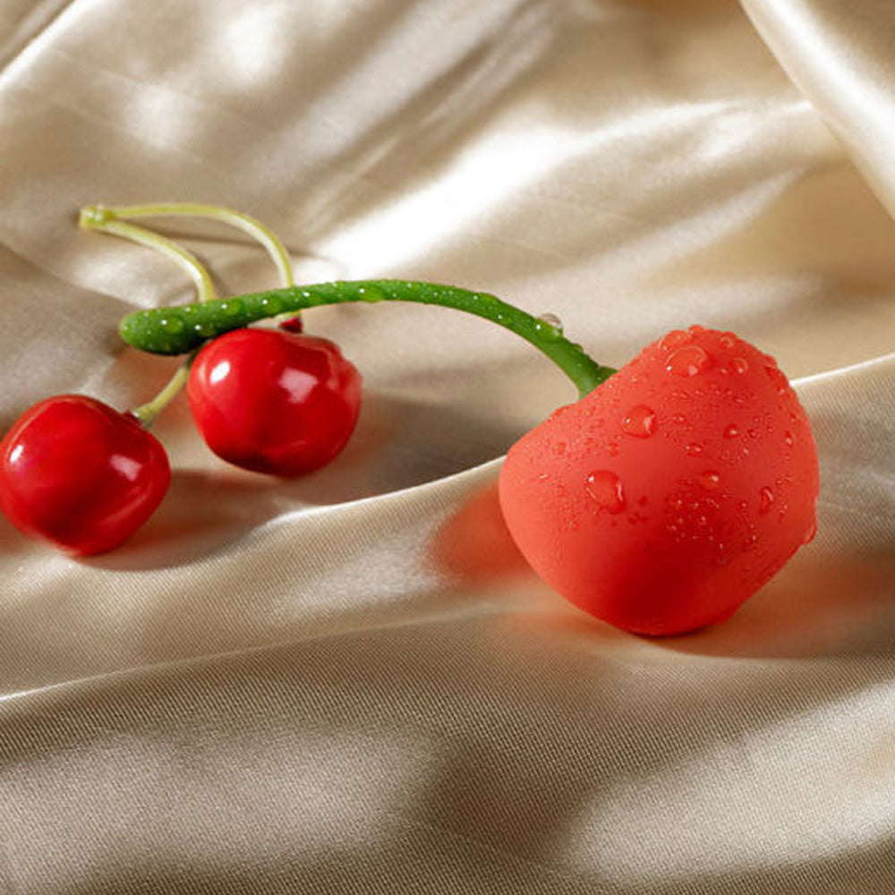 Emojibator Cherry Emoji Rechargeable Silicone Vibrator Toy Sexyland