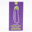 Emojibator Eggplant Emoji Silicone Mini Vibrator has 10 vibration modes packed into a bulbous body shaped like the iconic eggplant emoji to enhance self-pleasure. Package.