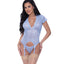 Exposed Ooh La Lace Cap Sleeve Basque & Ruched Panty Set has cap sleeves to add dimension, a generous V-neck & scrunched ruching on the panty rear to accentuate your buns. (7)