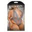 Fantasy Lingerie Vixen Perfect Storm Criss-Cross Lacing Teddy has corset-style ribbon lacing over your breasts, a plunging V-neck & cheeky rear to make you a showstopper from all angles. L/XL. Package.