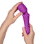  FemmeFunn Ultra Wand Vibrator XL has a comfy handle & flexible head w/ 10 vibration modes for earth-shattering pleasure that won't shatter your hand. Purple. Flexible head.