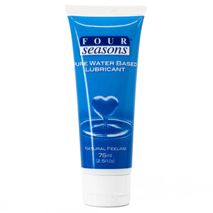 Four Seasons Pure Water-Based Lubricant feels natural & is long-lasting for a smooth glide that's compatible w/ latex & non-latex condoms + adult toys. 