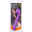 The Hip G Power is a lightweight angled G-spot vibrator that is waterproof and targets your sensitive G-spot specifically. Purple. Package.