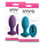 Inya Alpine Vibrating Gyrating Remote Control Butt Plug has an innovative gyrating motor to rotate & vibrate inside you while the ribbed texture massages your inner walls. Package.
