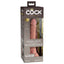  King Cock Elite 7" Dual Density Silicone Dildo With Suction Cup has a firm inner core, soft skin-like outer & a suction cup that's stronger than ever. Package.