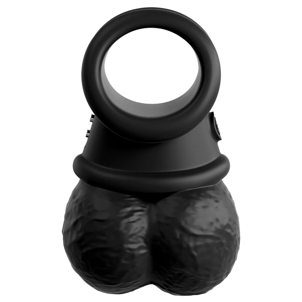  King Cock Elite The Crown Jewels Vibrating Swinging Balls have firm 10-mode vibrating motors inside w/ a soft, skin-like outer to turn your dildo or partner into a rabbit vibrator! (3)