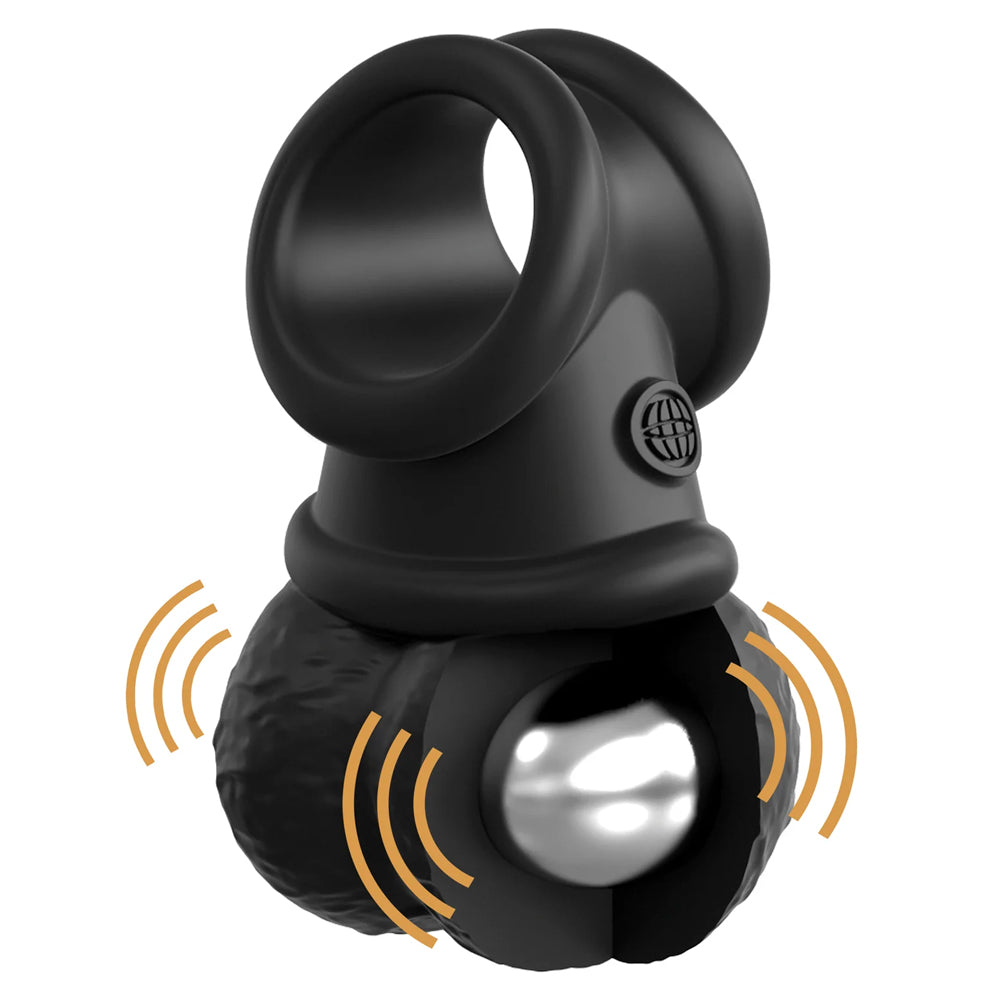  King Cock Elite The Crown Jewels Vibrating Swinging Balls have firm 10-mode vibrating motors inside w/ a soft, skin-like outer to turn your dildo or partner into a rabbit vibrator! Vibration.