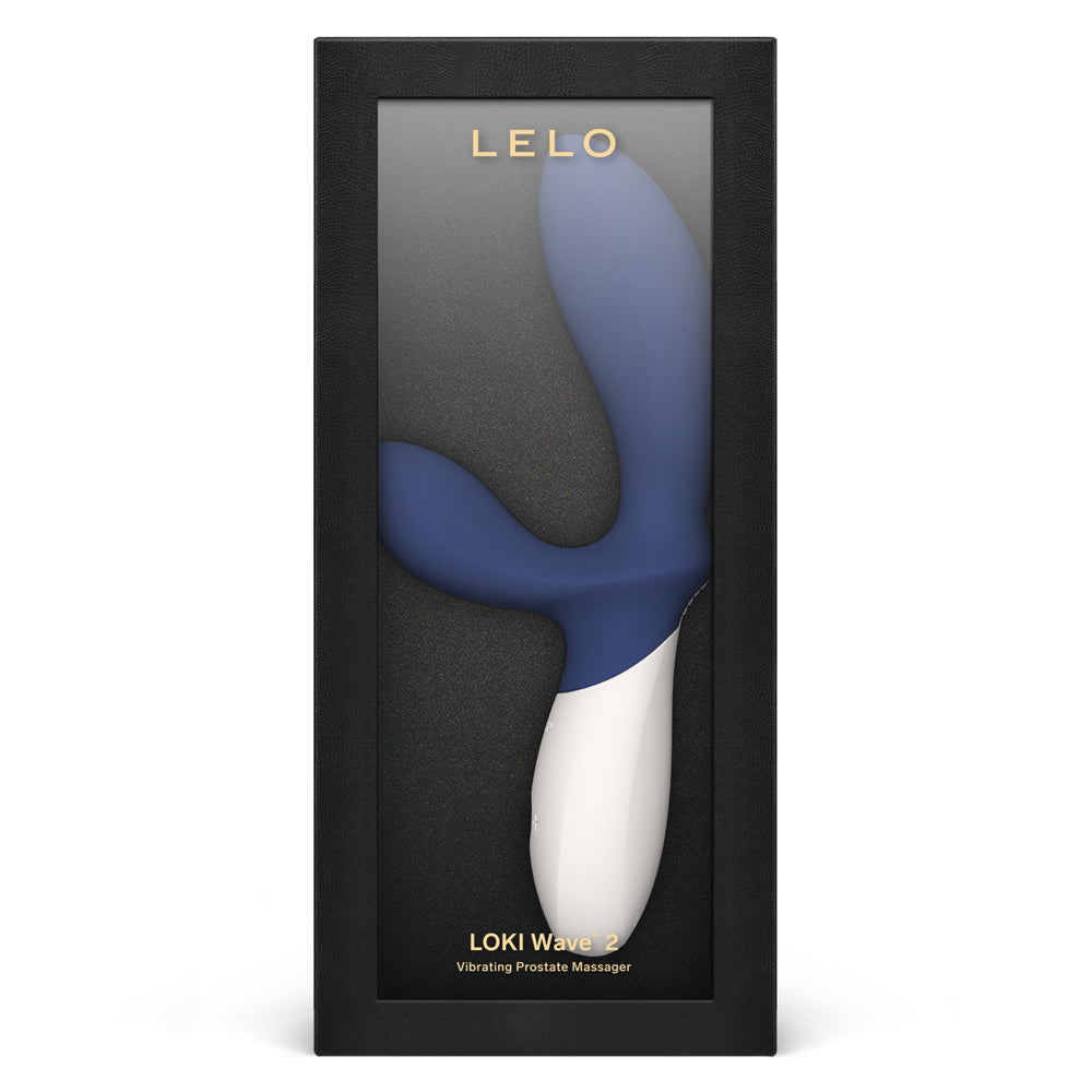  Lelo Loki Wave 2 Vibrating Come-Hither Prostate Massager now vibrates in 12 modes & also offers a finger-like P-spot massage w/ come-hither stroking motions! Package.