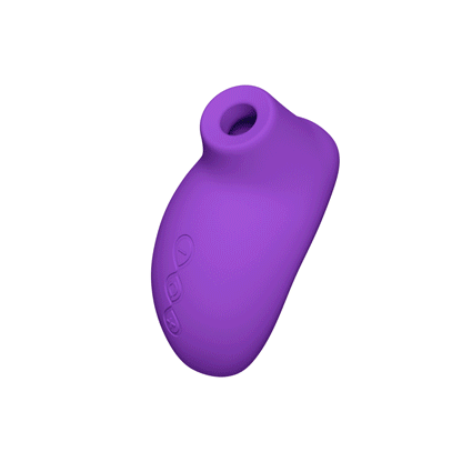 LELO Sona 2 Travel-Size Sonic Clitoral Stimulator is a compact clitoral massage that uses contactless SenSonic technology to stimulate your clitoris w/ 12 patterns of sonic waves! GIF.