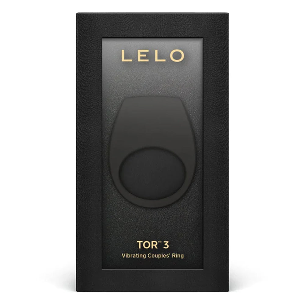  Lelo Tor 3 App-Compatible Vibrating Silicone Cock Ring stimulates her clitoris & keeps his erection harder for longer while 8 vibration modes buzz through you both. Package.