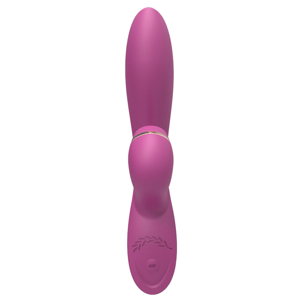 Leto Aurora Clitoral Suction Rabbit Vibrator has 10 G-spot vibration modes + contactless clitoral suction w/ unique swipe-to-adjust controls for 3 intensities on both heads! (3)