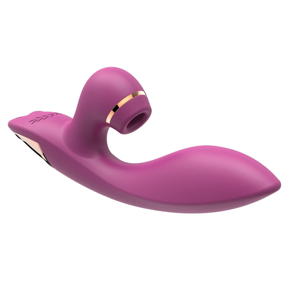 Leto Aurora Clitoral Suction Rabbit Vibrator has 10 G-spot vibration modes + contactless clitoral suction w/ unique swipe-to-adjust controls for 3 intensities on both heads! (2)