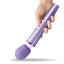 Leto Diva Cordless Rechargeable Wand Vibrator has 6 vibration patterns & 10 speed intensities each to please you or a partner. Flexible neck. 