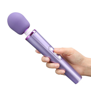 Leto Diva Cordless Rechargeable Wand Vibrator has 6 vibration patterns & 10 speed intensities each to please you or a partner. On-hand.