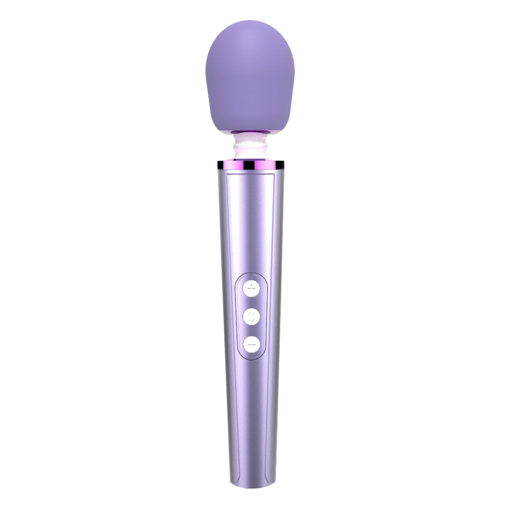 Leto Diva Cordless Rechargeable Wand Vibrator has 6 vibration patterns & 10 speed intensities each to please you or a partner.