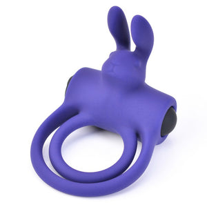 Leto R-Ring Vibrating Clitoral Bunny Cock & Ball Ring keeps you harder for longer & fits around shaft + testicles for a secure fit & have vibrating rabbit ears to stimulate a partner's clitoris! (2)