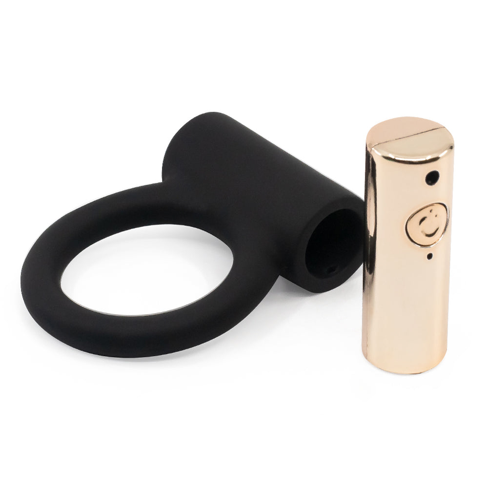 Leto S-Ring 10-Mode Vibrating Cock Ring helps you stay harder for longer & has 10 vibration modes you can use on a partner's clitoris or your testicles. With bullet.
