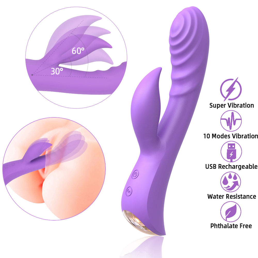 Leto Sensa Flexible Ribbed Silicone Rabbit Vibrator has 10 synchronised modes of vibration + a super-strong boost mode in the ribbed G-spot & clitoral heads. Features.