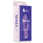 Leto Sensa Flexible Ribbed Silicone Rabbit Vibrator has 10 synchronised modes of vibration + a super-strong boost mode in the ribbed G-spot & clitoral heads. Package. 