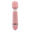 Leto Silny 10-Mode Mini Wand Vibrator has 10 vibration modes in a silicone head atop a flexible neck for travel-ready pleasure. Pink.