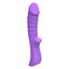 Leto Velvet Flexible Phallic Silicone Rabbit Vibrator has 10 vibration modes + a super-strong boost mode in the ribbed phallic G-spot head & nubby clitoral arm you can press against you as hard as you like!