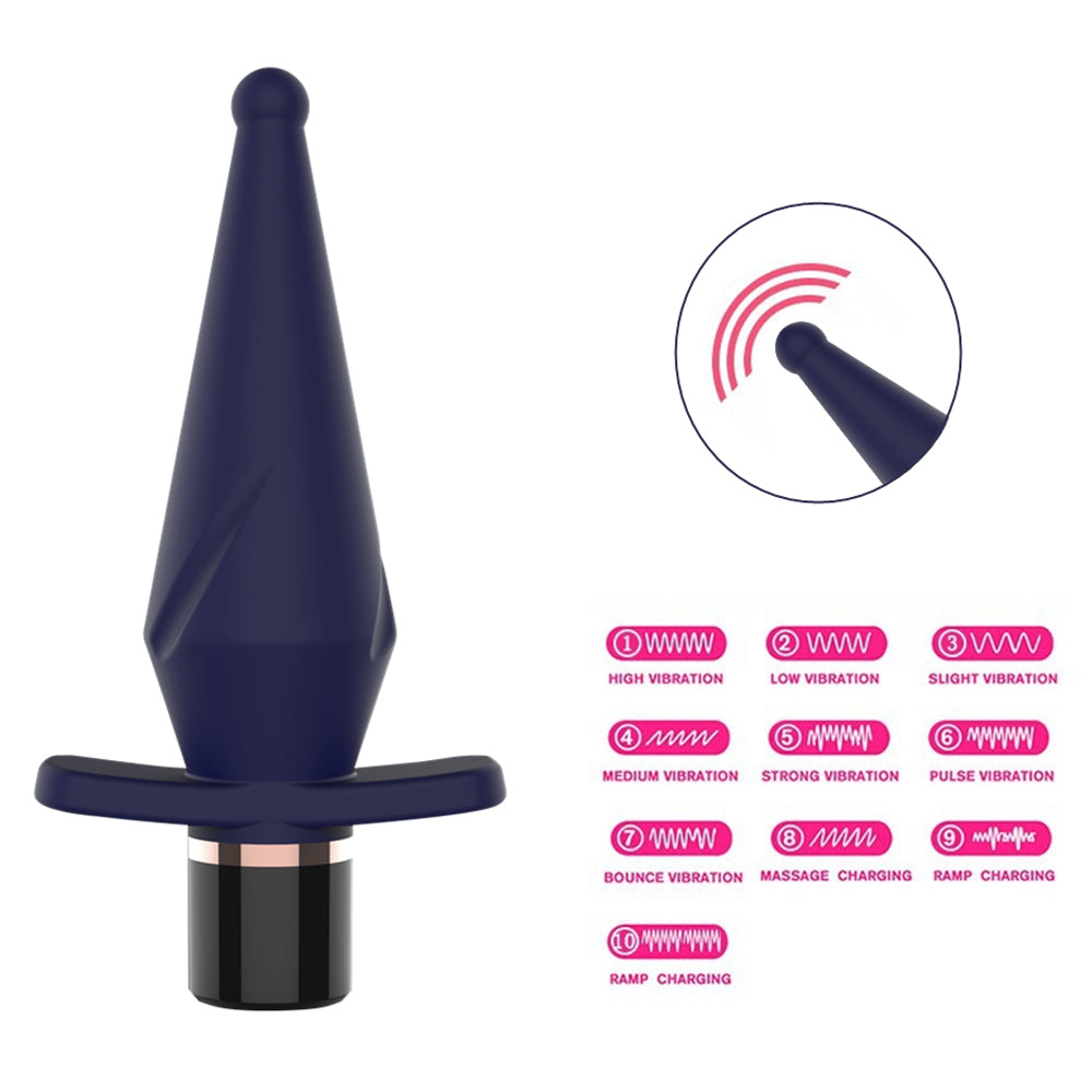 Leto Vortex 10-Mode Vibrating Silicone Anal Plug has 10 vibration modes to please you from within & is magnetically rechargeable for easy power top-ups. Vibration.