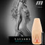 M Elite Natasha Self-Lubricating Vibrating Vaginal Stroker has a ribbed internal texture + a vibrating bullet for more stimulation. The soft TPE self-lubricates w/ water or saliva for a wet & wild ride! Editorial.