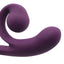 Magic Snail Perfect Contact Flexible Rabbit Vibrator has a unique snail shell design w/ a flexible, rolled-up shape that maintains constant clitoral contact while moving & thrusting! Purple. (3)