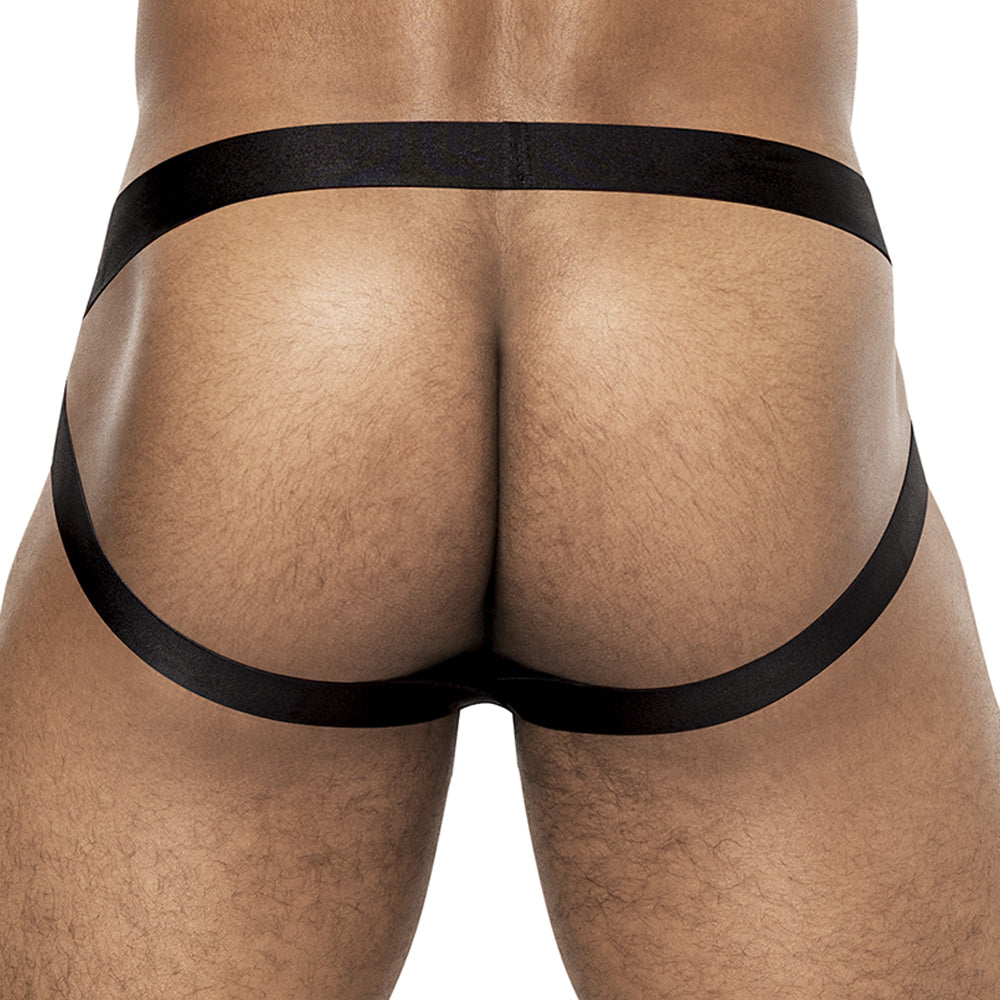 Male Power Hocus Pocus Holographic Uplift Jock Strap has an eye-catching purple holo finish & elastic straps to accentuate your buns + a seamed front pouch for athletic support! (2)