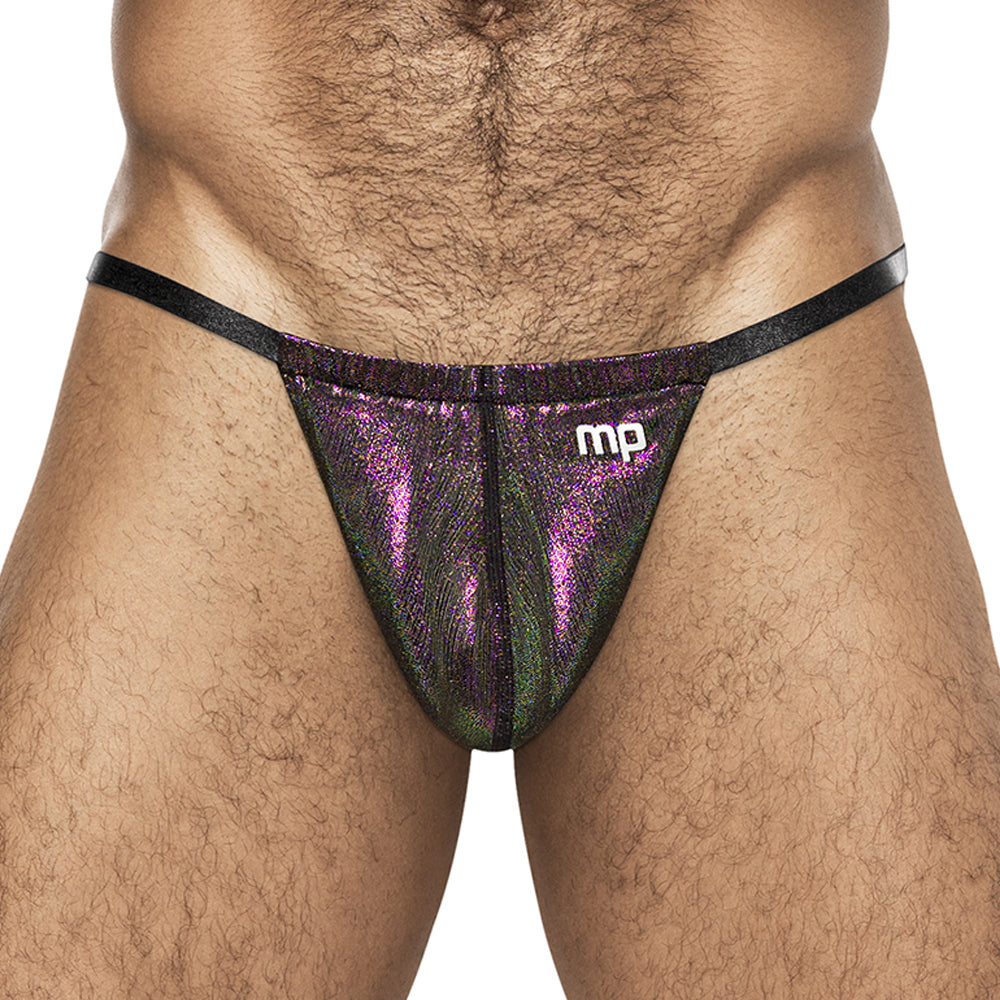 Male Power Hocus Pocus Holographic Uplift Posing Strap has a brilliant holo sheen & is perfect for showing off your physique at fitness/bodybuilder competitions & sexy adult events!