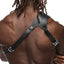  Male Power Zodiac Asymmetrical Leather Chest Harness has a sleek & simple asymmetrical design that contours perfectly around your pectoral to frame your torso. (2)