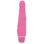  Mini Silicone Classic Long John Vibrator is a battery-operated waterproof silicone sex toy w/ 7 vibration modes + a ridged phallic head & veins for a realistic feel! Pink.
