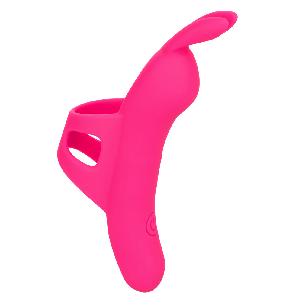 Neon Vibes The Flirty Vibe Finger Vibrator With Tickling Bunny Ears delivers 10 vibration modes through its buzzing rabbit ears for precise stimulation. (2)