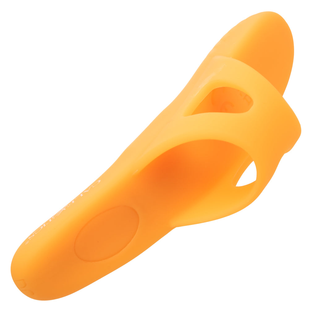 Neon Vibes The Pleasure Vibe Waterproof Silicone Finger Vibrator slips neatly over your finger & delivers 10 vibration modes wherever you direct them. (5)