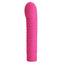 Pretty Love Mick Ribbed Mini G-Spot Vibrator - has a ribbed shaft & a bulbous, curved G-spot tip w/ 10 vibration functions. Hot pink.