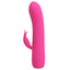  Pretty Love Omar Mini Flickering Rabbit Vibrator has 2 flickering tongue-like teasers on a clitoral rabbit & a contoured insertable head for dual external & internal stimulation.