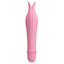  Pretty Love Super Power Flicker Mini Vibrator has flickering dual tips to please your clitoris + 10 vibration patterns to enjoy. Light pink.