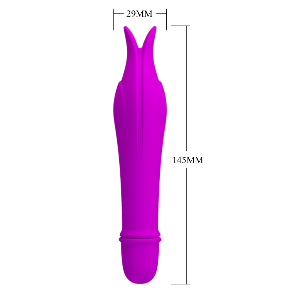  Pretty Love Super Power Flicker Mini Vibrator has flickering dual tips to please your clitoris + 10 vibration patterns to enjoy. Dimensions.