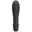 This 10-mode vibrator has a waterproof ribbed silicone body w/ a bulbous head for targeted G-spot pleasure. Black.
