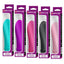 This 10-mode vibrator has a waterproof ribbed silicone body w/ a bulbous head for targeted G-spot pleasure. Package.