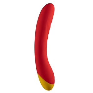 Romp Hype Ribbed G-Spot Vibrator has a flexible, ergonomic curved design with a ribbed G-spot tip, delivering 6 vibration speeds & 4 patterns for your pleasure.
