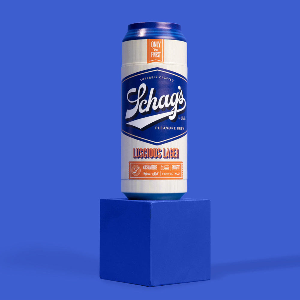 Schag's Luscious Lager Self-Lubricating Beer Can Masturbator has 4 uniquely textured chambers & has a suction control valve for your perfect pleasure. It comes in a discreet beer can design for subtle storage! Editorial.